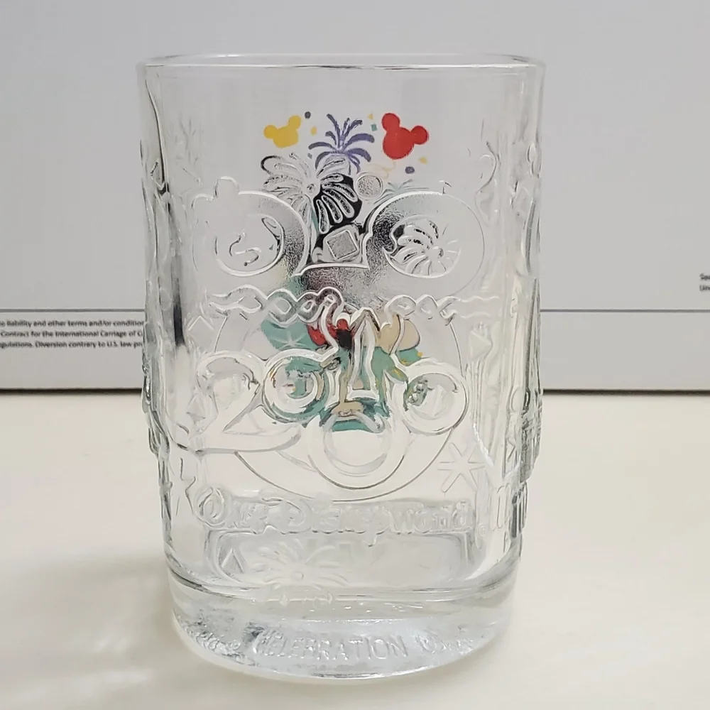 Walt Disney World Mickey Mouse Tumbler Glass McDonalds 2000 Celebration